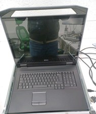 Dell Vertive 18,5" LED TFT KMM Rack Monitor Konsole DKMMLED185 mit Schienen + MwSt