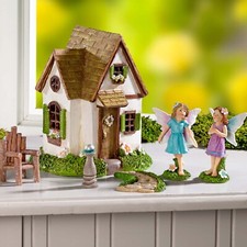 6tlg. Elfen Garten Handbemalt