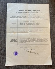 Alt Dokument Handgeschrieben Auszug aus dem Taufregister 1803 Döbeln in Sachsen