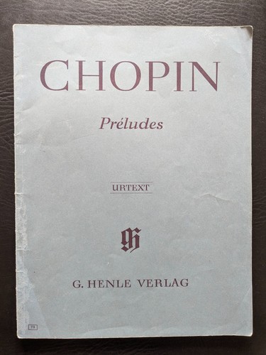 Chopin préludes urtext henle - chopin,