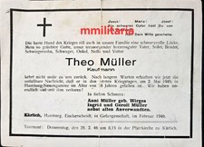 Sterbebild wwii gefreiter - wwii,