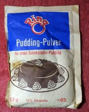 "NEU" DDR-Lebensmittel: RING PUDDING-Pulver SCHOKO-Geschmack Mittweida Auerbach