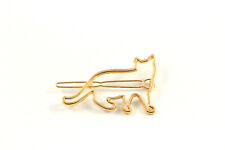 Haarklammer Haarspange Katze Cat Kitty gold silber Haarschmuck A528