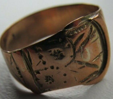 Ring mit Schnalle gepunzt 9 kt