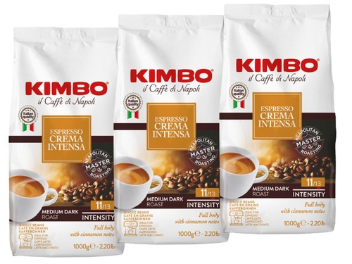 Kimbo espresso crema - 3x,