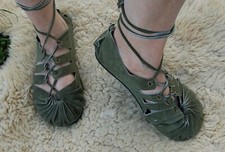 Römersandalen Grün