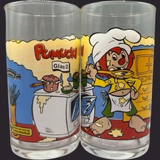 2er Set Pumuckl Glas Trinkglas 2002 Sammelglas Vintage Retro Sammlung Haushalt