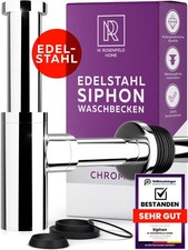 Siphon Waschbecken Edelstahl