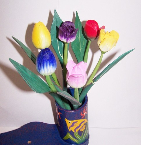 Deko blumen tulpe rose b - 6,