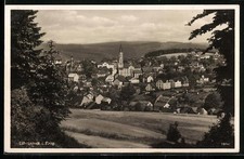 Eibenstock, Ansichtskarte, Ortspanorama 1935 