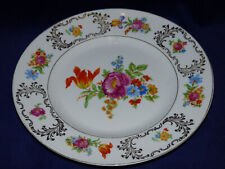 Schöner alter Kuchenteller ⌀ 27,6cm Porzellan Bavaria Schumann floral Rose Tulpe