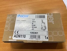 Hager RCBO 10 Amp 30mA Typ B
