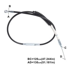 Kupplungszug 120cm für Harley Sportster Iron 1200 02-14