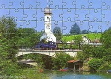 Eisenbahn Kinder-Puzzle  ·  Dampf-Lokomotive 7 TAG am Tegernsee