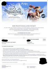 2 Phantasialand Tickets für