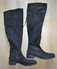 Stiefel, Overknee, schwarz