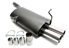 Endschalldämpfer 2x76mm gerade scharfkantig, für BMW E46 bis 2000 1 Eingangsrohr