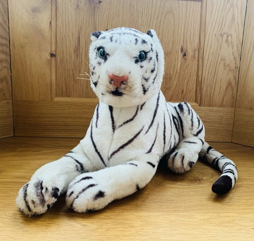 Schneetiger weiß plüschtier - weiß,