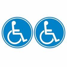 Set of 2 Wheelchair Stickers I