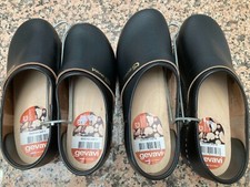 Gartenclogs Arbeitsclogs Spaltleder GEVAVI Denver schwarz, noch 1x in Gr. 41