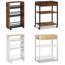 Servierwagen Küchenwagen Küchenregal Rollwagen für Esszimmer Wohnzimmer Bars
