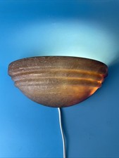 Alabaster Wandlampe braun 25 cm Vintage