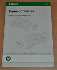 SKODA Octavia 1999 Karosserie Body Lehrgangsheft Übungsheft Service 1 