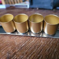 4 x kleine Metall magnetische Kerzenhalter Magnet Gold 2.5 x 2.2 cm II.Wahl