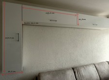 Moderne Wohnwand / Sideboard & Hängeschränke