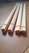 Holzleisten Quadratleisten 5mm, 50cm lang, 40 Stück