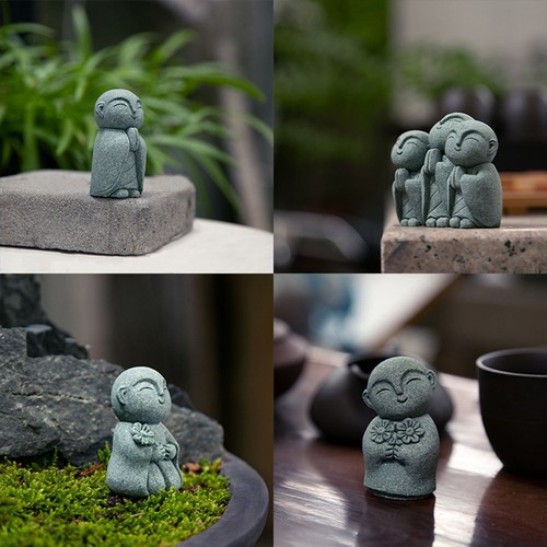 Miniatur mönch statue buddha - mönch,