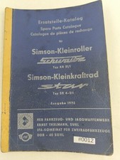 Simson Ersatzteil - Katalog Schwalbe KR 51 /1 Star SR 4 - 2 /1 Original 1975 DDR