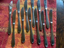 Marke Tischfein Crominox Besteck Modell Bianca 12 x Messer Länge 20,6 cm