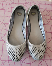 MEL by Melissa Damen Gummi Ballerina 38 grau Glitzer sehr gut