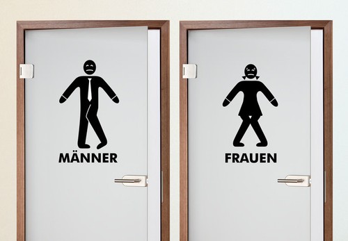 Wandtattoo toilettenmännchen - wandtattoo,