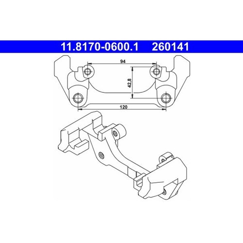 Ate halter bremssattel - ate,