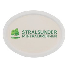 Stralsunder Bier Tablett Kellnertablett Rundtablett Weiß Oval "Mineralbrunnen"  