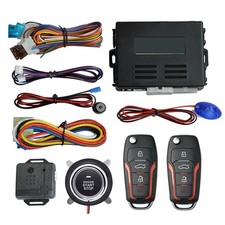 Keyless Entry Engine Start Alarm System Push One Button Remote Starter Stop Kit