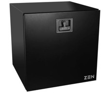 B-Ware LKW Staukasten verzinkt schwarz 600 x 600 x 600 mm, Werkzeugbox Pos. 2392