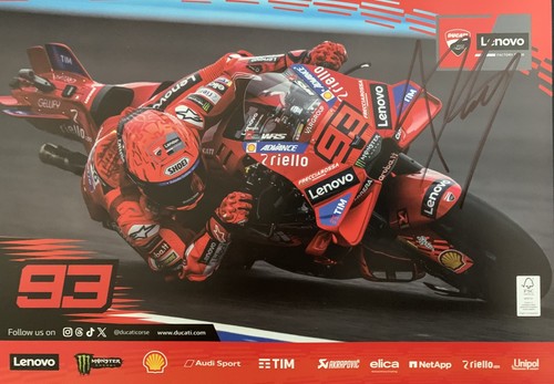 Marc marquez signed 12x8 - marquez,