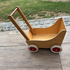Puppenwagen Lauflernwagen Holzspielzeug Aus Massiv Holz Holzspielzeug