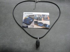 Edelsteinkette - Falkenauge - Ministift - Anhänger für Überblick /Nervösität