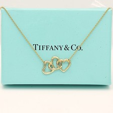 Tiffany & Co. Triple Herzanhänger in 18KT Gold mit Box