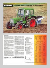 FENDT Farmer 102 S 103 S/LS  104 S/LS Dreizylinder Schlepper Original 1979