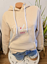 Zwillingsherz Sweatshirt Gr. S M L beige Pullover Hoodie