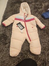 DKNY Schneeanzug Baby 6/9 Neu mit Etikett Designer Baby