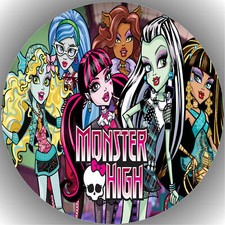 Tortenaufleger Geburtstag Party Tortenbild Fondant - Oblate Monster High P1