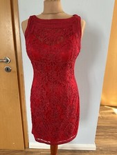 👗Ninetie Abschlussballkleid Spitze Rot Gr. 38 Festlich Elegant Kurz
