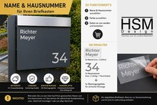 Briefkasten aufkleber name - aufkleber, +