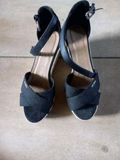 Damenschuhe Keilabsatz Sandaletten Riemchen Plateau Pumps  Tom Tailor 37